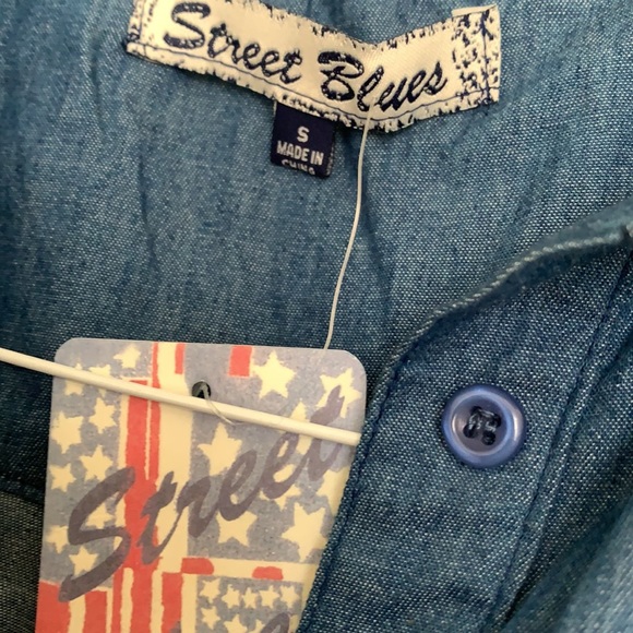 ‼️SOLD‼️Blue Denim cut out dress - Picture 4 of 5